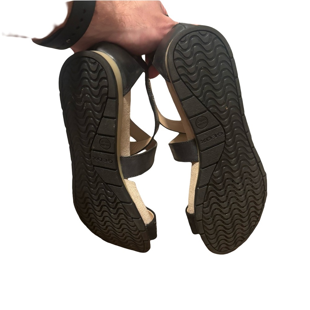 Geox Brand New Respira black rhinestone sandals size 37 - Picture 5 of 9